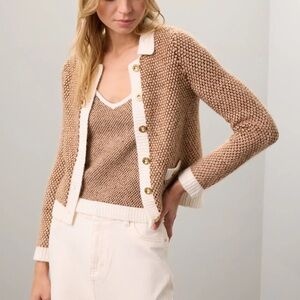 NWT Lilly Pulitzer Cormac sweater set cage ole safari tweed large